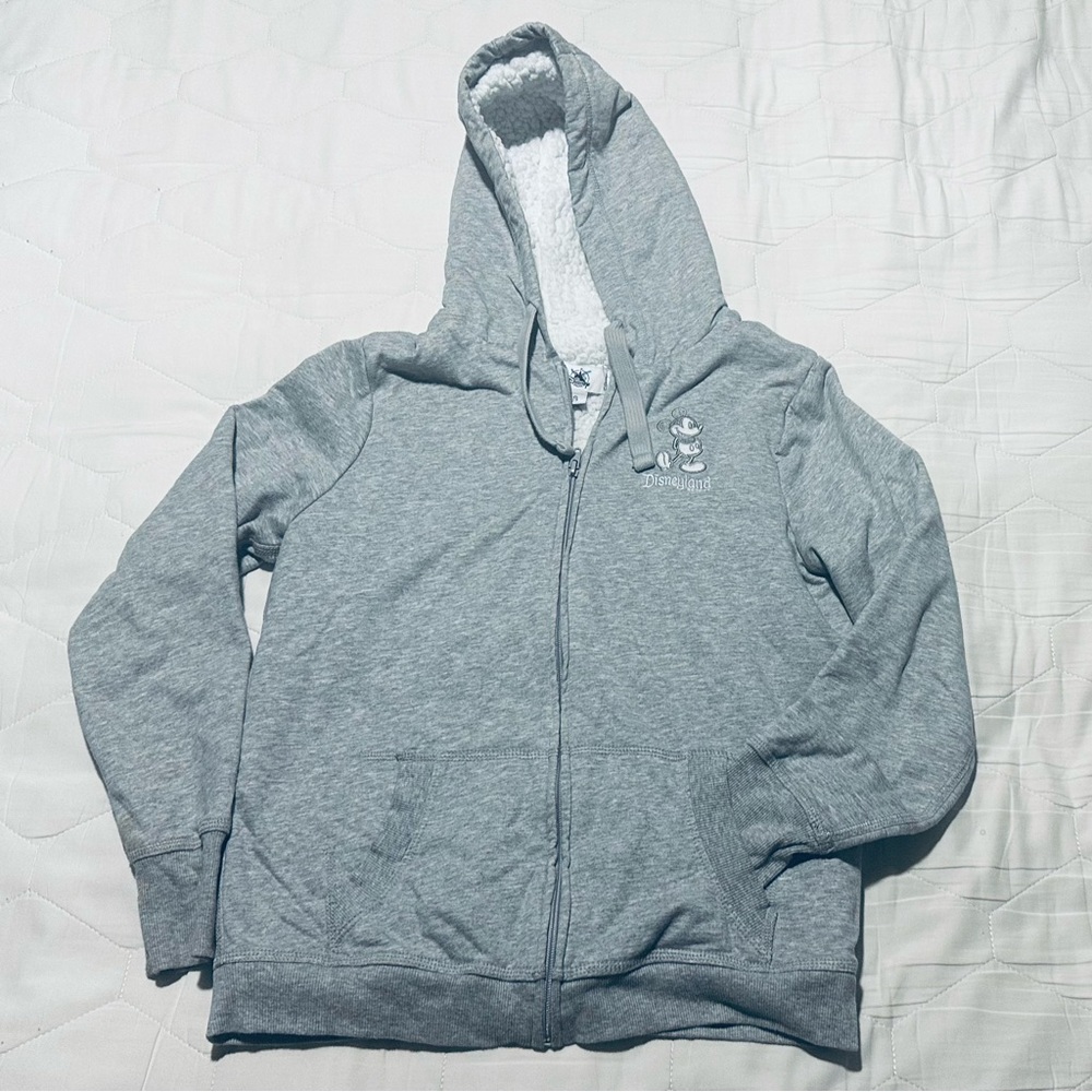 Disney Gray Women's Hoodie with Embroidered Logo